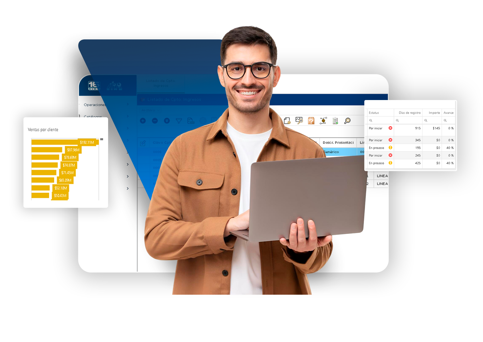 Equipo de profesionales trabajando en una oficina moderna